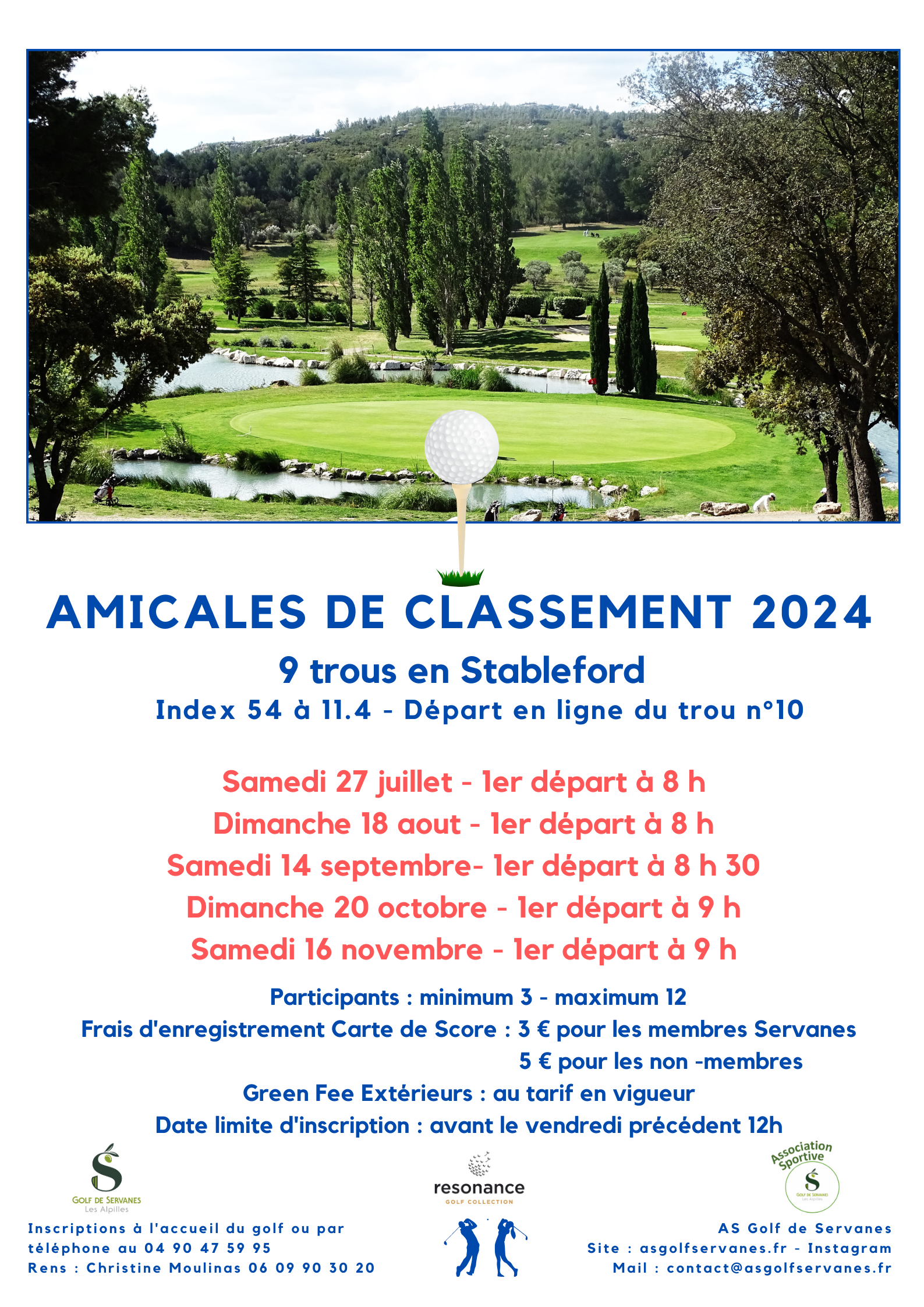 Affiche Amicale de Classement 2024 2e sem